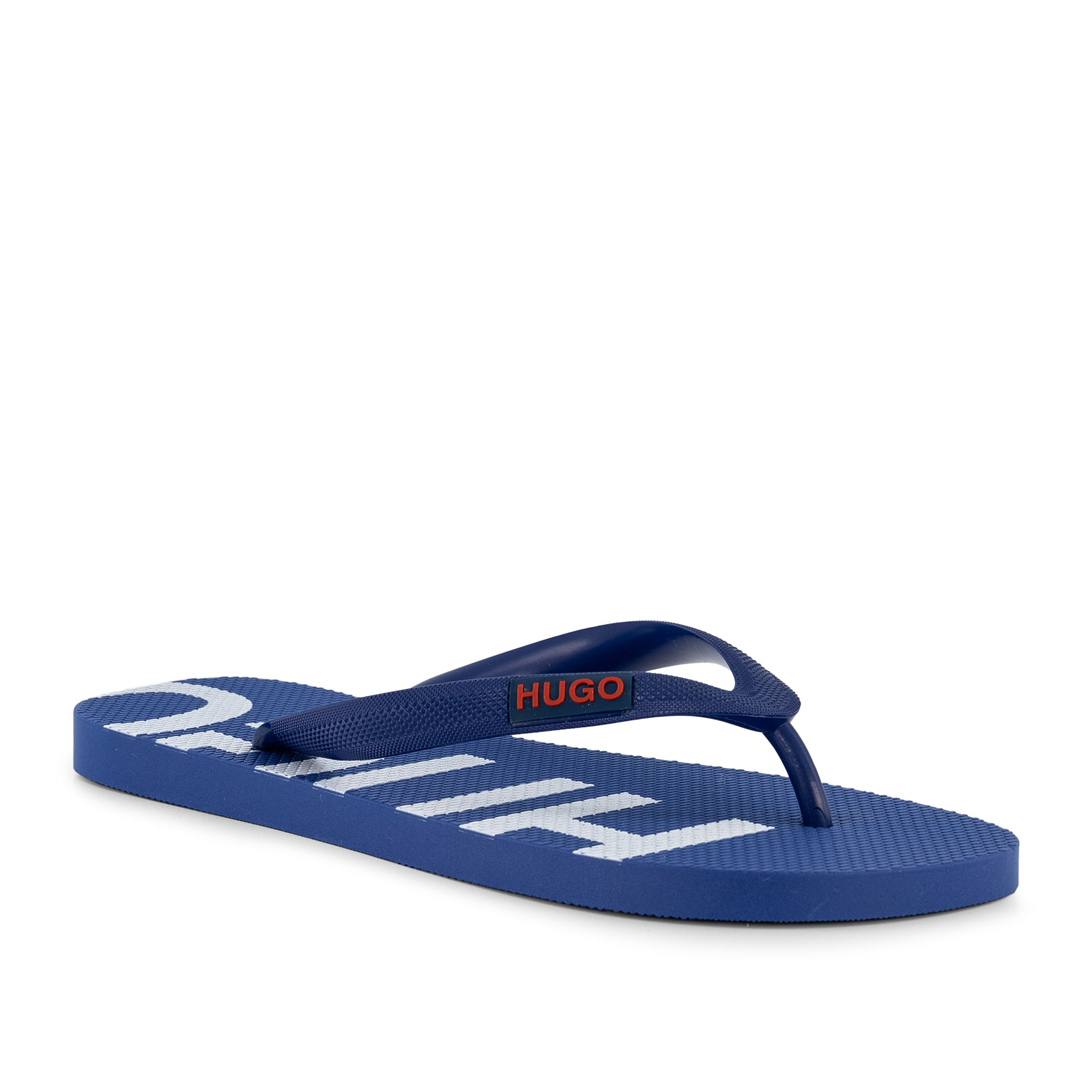HUGO Herren Zehensandalen blau Gummi