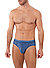 Slip, Baumwoll-Stretch, jeansblau meliert - jeansblau
