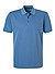 Polo-Shirt, Baumwoll-Jersey, mittelblau gestreift - himmelblau