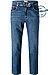 Jeans, Regular Fit, Baumwoll-Stretch, jeansblau - jeansblau