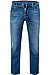 Jeans, Modern Fit, Baumwoll-Stretch, mittelblau - blau
