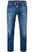 Jeans, Modern Fit, Baumwoll-Stretch, mittelblau - blau