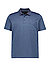 Polo-Shirt, Baumwoll-Jersey, marine gemustert - marine