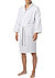 Bademantel, Waffelpiqué, weiß - weiß