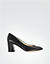 Pumps aus Lammleder - schwarz