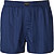 Boxershorts, Baumwolle, dunkelblau - dunkelblau