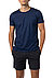 T-Shirt, Baumwolle, blau - dunkelblau