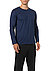 Longsleeve, Baumwolle, dunkelblau - dunkelblau