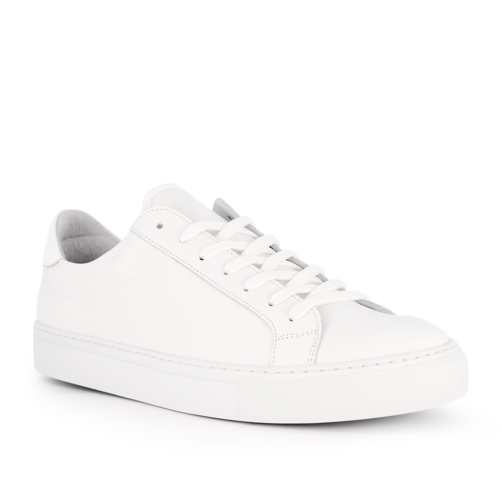 GARMENT PROJECT Herren Sneaker weiß Glattleder