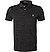 Polo-Shirt, Slim Fit, Baumwoll-Piqué, schwarz meliert - schwarz meliert