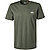 T-Shirt, Baumwolle, khaki - dunkeloliv