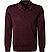 Polo-Shirt, Merinowolle, bordeaux - aubergine