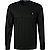 Longsleeve, Custom Slim Fit, Baumwolle, schwarz - schwarz