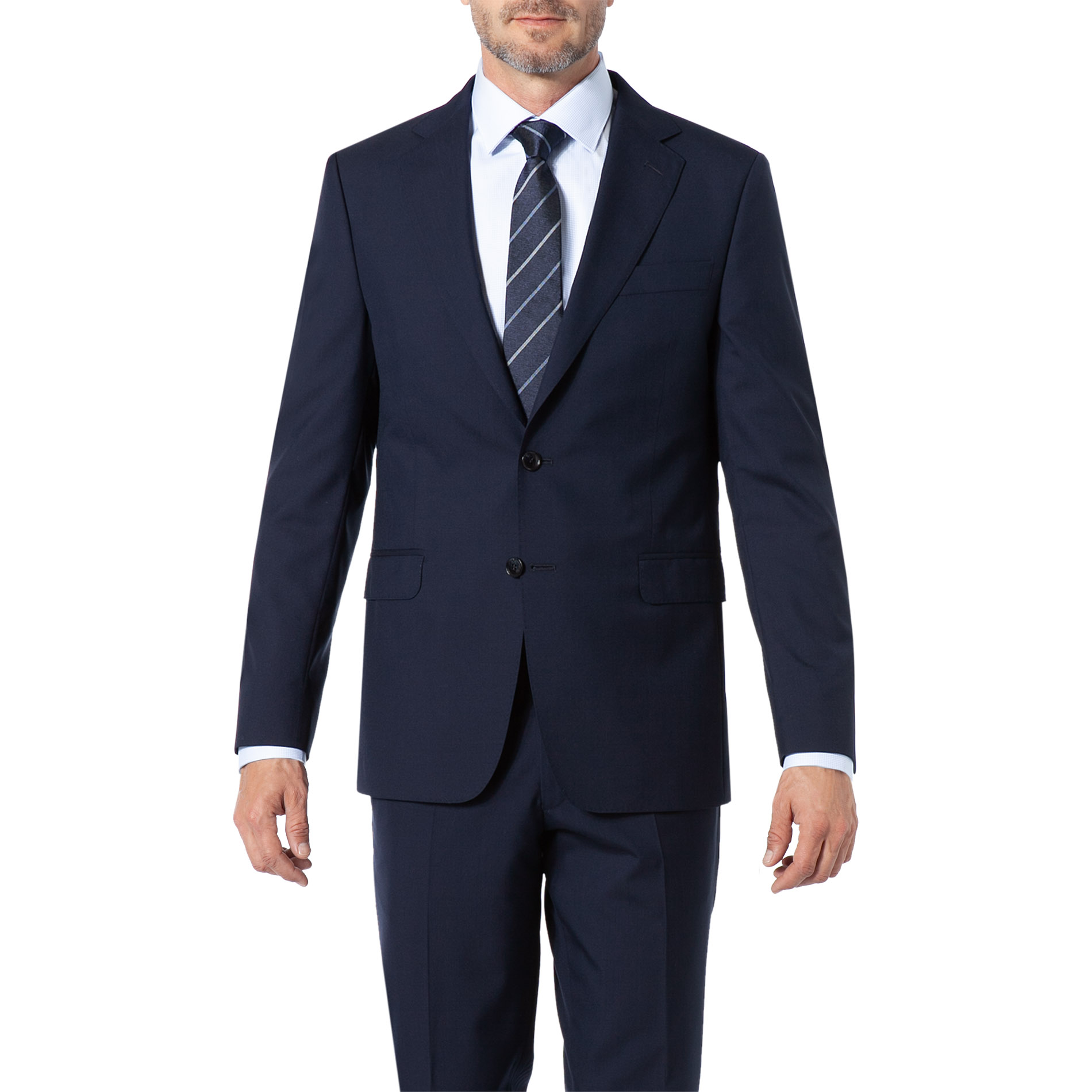 OSCAR JACOBSON Herren Sakko blau Wolle
