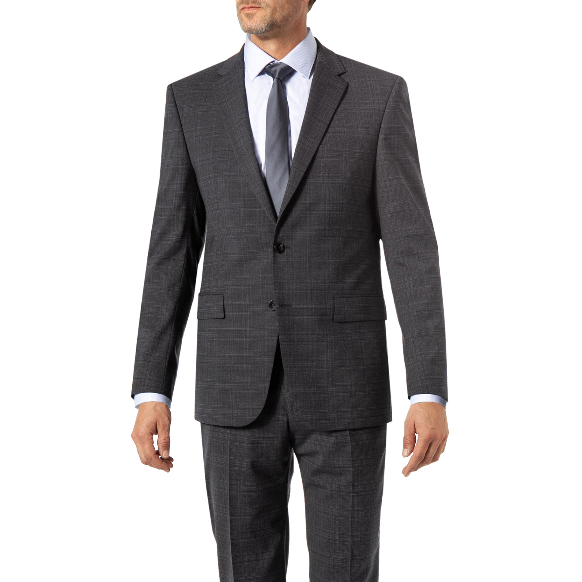 DIGEL Herren Sakko grau Schurwoll-Stretch