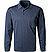 Polo-Shirt, Baumwoll-Jersey, dunkelblau gemustert - marine