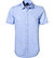Kurzarmhemd, Body Fit, Baumwolle, hellblau - blau