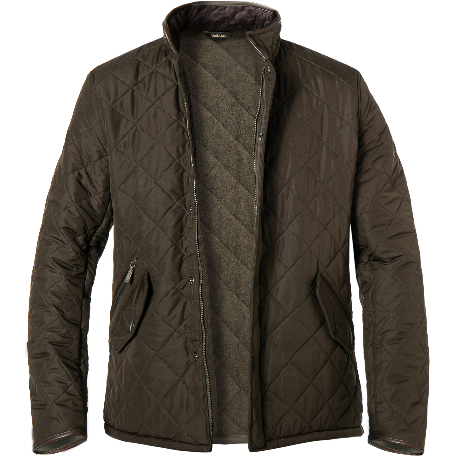 Barbour Herren Jacken grün Mikrofaser unifarben