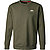Sweatshirt, Baumwolle, khaki - olivgrün