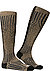 Skisocken, Kaschmir, gold-schwarz gemustert - gold