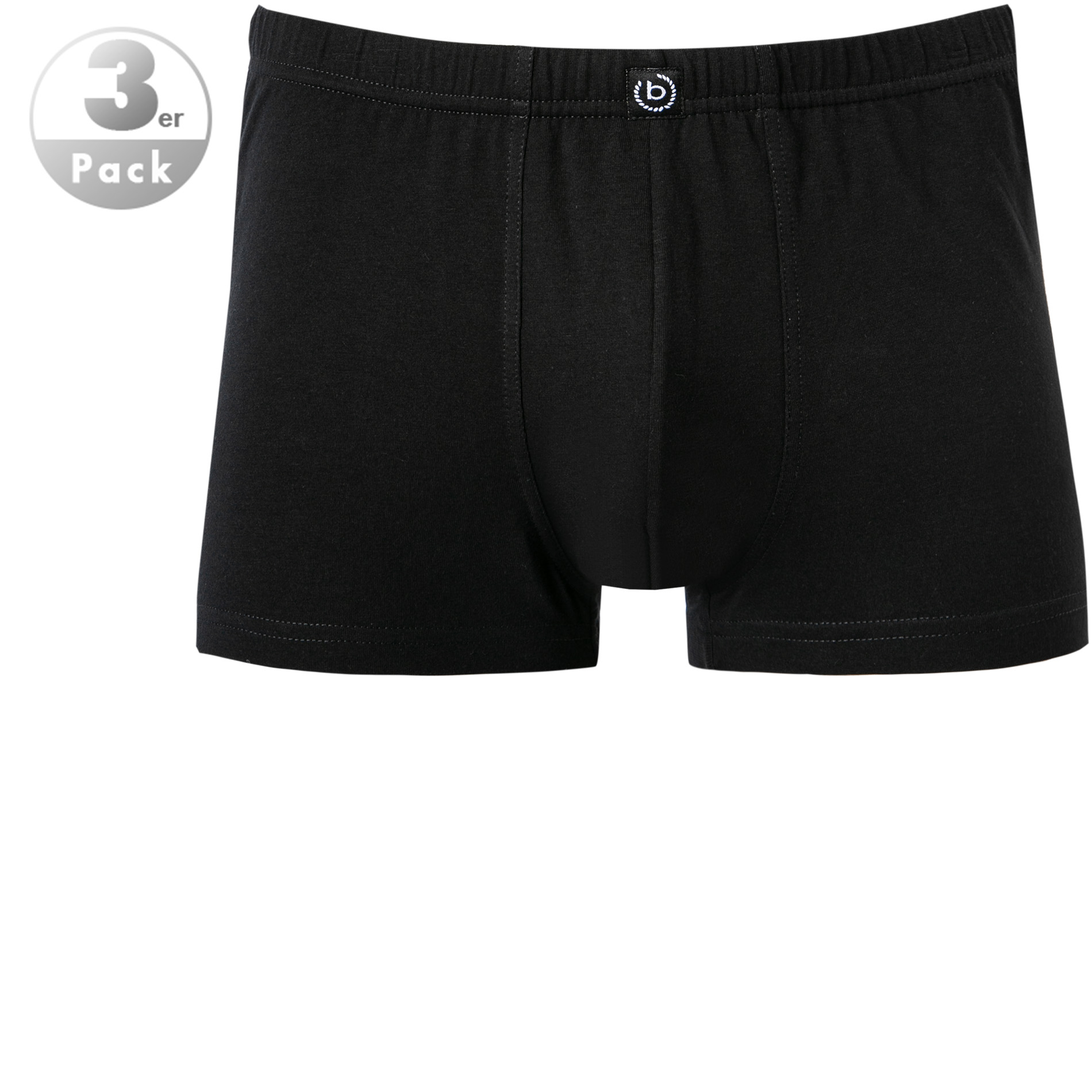 bugatti Herren Pants schwarz Baumwolle & Mix unifarben