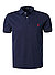 Polo-Shirt, Custom Slim Fit, Baumwoll-Piqué, navy - navy