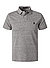 Polo-Shirt, Slim Fit, Baumwoll-Piqué, grau meliert - grau meliert
