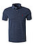 Polo-Shirt, Slim Fit, Baumwoll-Piqué, denimblau meliert - denimblau