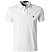Polo-Shirt, Custom Slim Fit, Baumwoll-Piqué, weiß - weiß