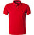 Polo-Shirt, Custom Slim Fit, Baumwoll-Piqué, rot - rot