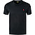 T-Shirt, Custom Slim Fit, Baumwolle, schwarz - schwarz