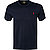 T-Shirt, Custom Slim Fit, Baumwolle, navy - tintenblau