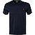 T-Shirt, Custom Slim Fit, Baumwolle, navy - tintenblau