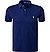 Polo-Shirt, Custom Slim Fit, Baumwoll-Piqué, tintenblau - dunkelblau