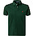 Polo-Shirt, Custom Slim Fit, Baumwoll-Piqué, tannengrün - tannengrün