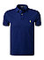 Polo-Shirt, Slim Fit, Baumwoll-Piqué, tintenblau - dunkelblau