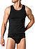 Tanktop, Baumwoll-Stretch, schwarz - schwarz