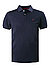 Polo-Shirt, Slim Fit, Baumwoll-Piqué, marineblau - marineblau