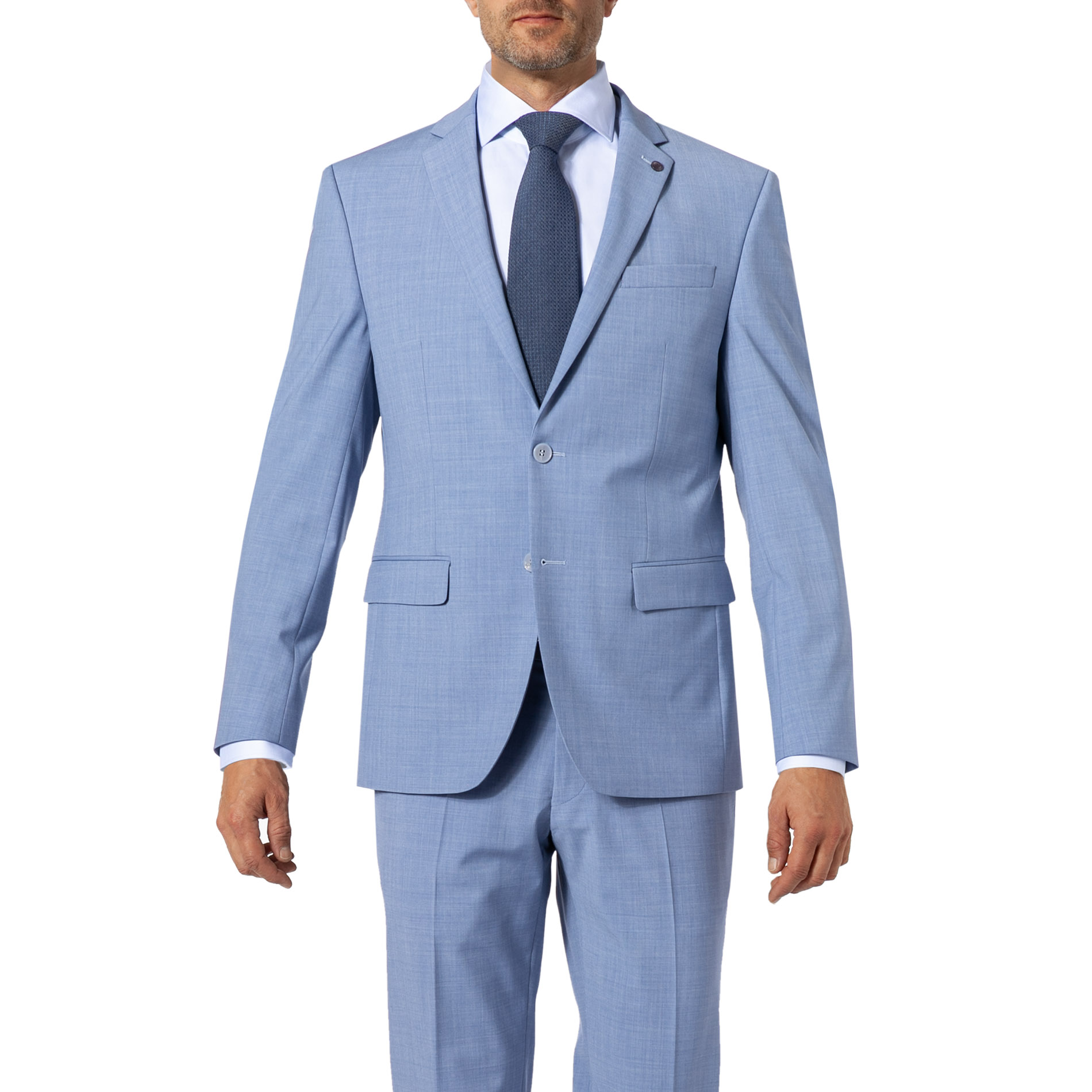 HECHTER PARIS Herren Sakko blau meliert