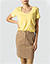 Shirt in cleaner Optik - gelb