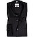Hemd, Regular Fit, Baumwolle, schwarz - schwarz