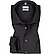 Hemd, Slim Fit, Baumwolle, schwarz - schwarz