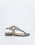 Sandalen mit Glitzer-Effekt - jeans