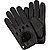 Autofahrer-Handschuhe, Hirschleder, schwarz - schwarz