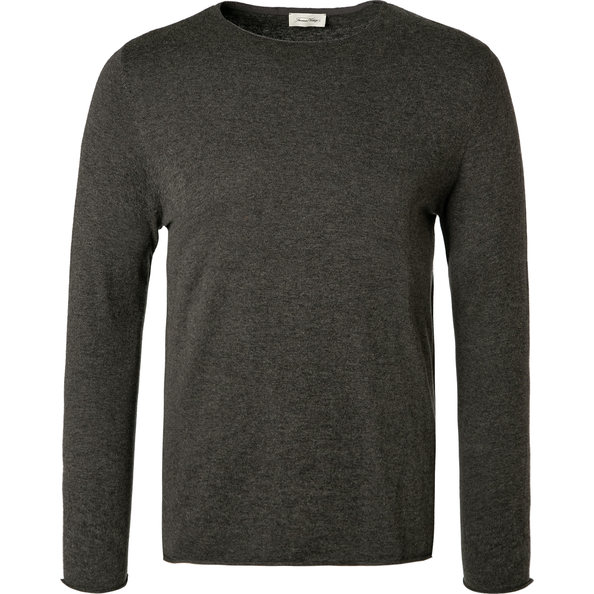 American Vintage Herren Pullover grau unifarben