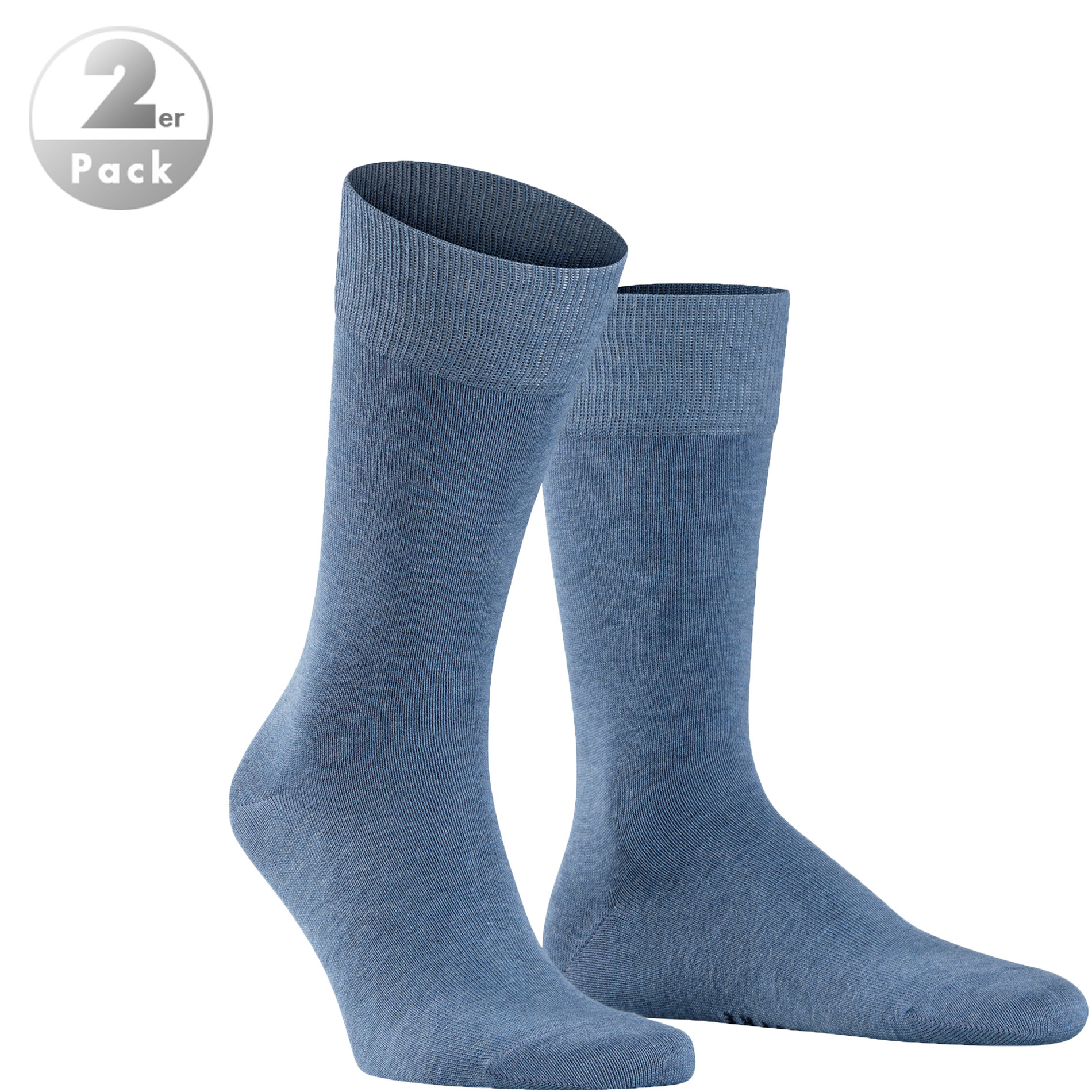 Falke Herren Socken blau Baumwolle & Mix unifarben