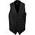 Weste, Wolle, schwarz - schwarz