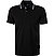 Polo-Shirt, Baumwoll-Piqué, schwarz - schwarz