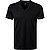 T-Shirt, Slim Fit, Pima Baumwolle, schwarz - schwarz