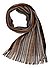 Schal, Wolle, braun-multicolor gestreift - braun-schwarz